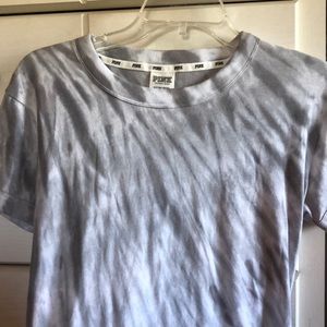 Grey tye dye vs pink short sleeve